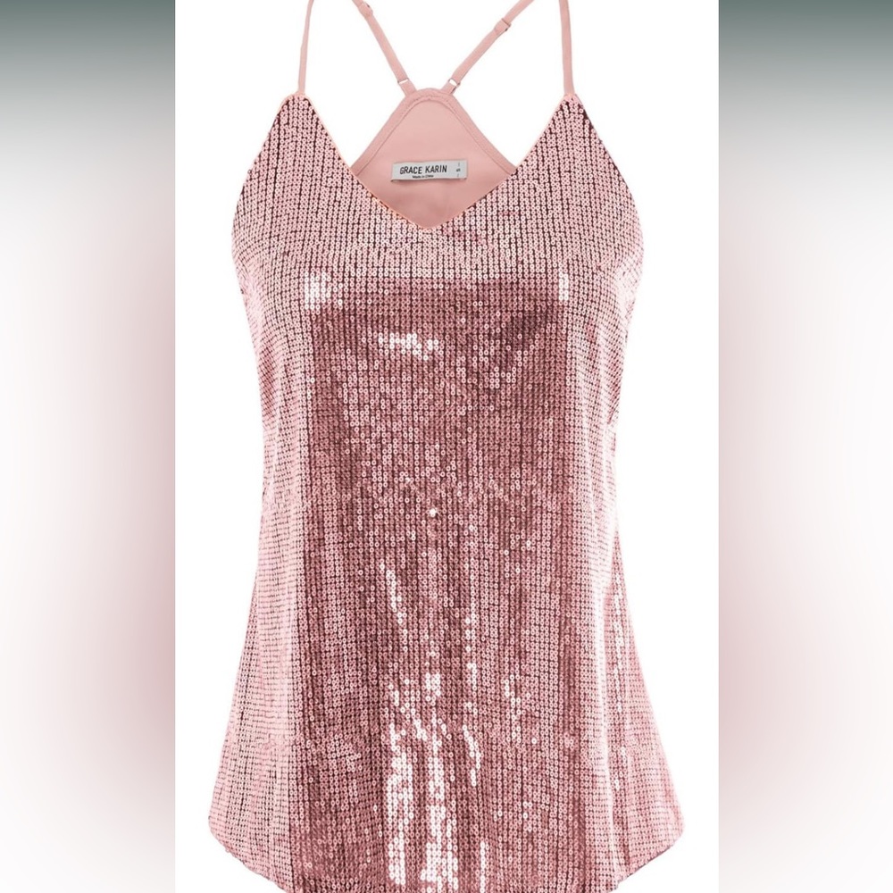 Sequin Racerback Tank